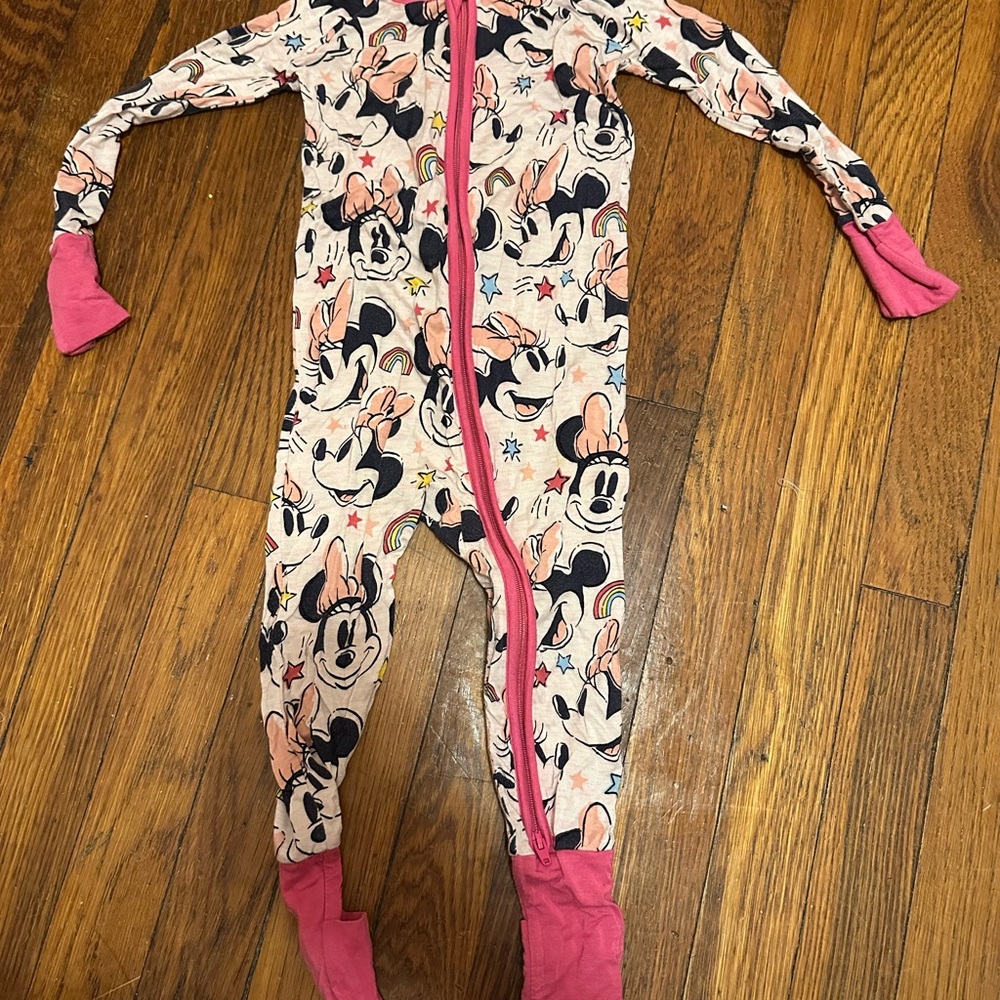 Little sleepies 12-18months Minnie Mouse zippy